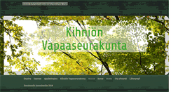 Desktop Screenshot of kihnionvapaaseurakunta.net